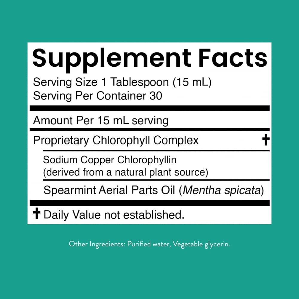 Illustration depicting natural energy boost from chlorophyll