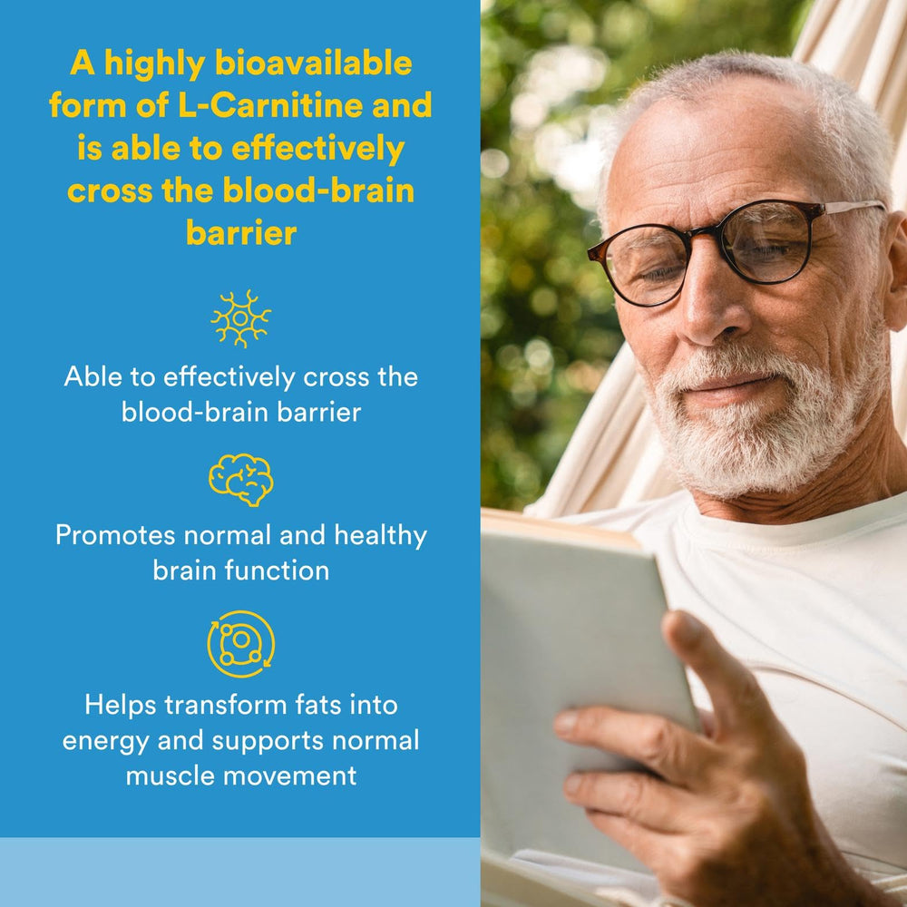 Display of vegetarian capsules next to bottle