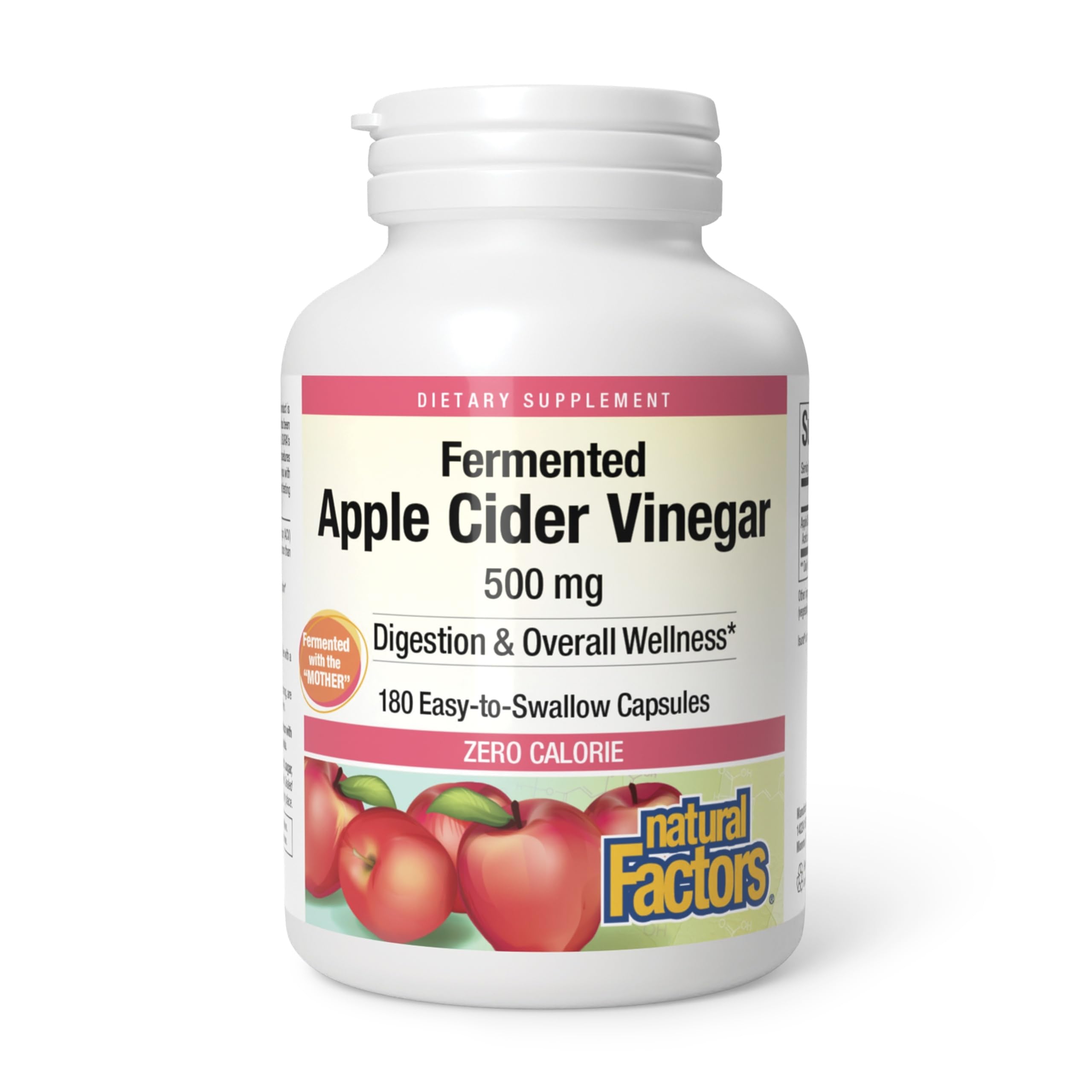 Natural Factors bottle front label showing product name and count for clarity