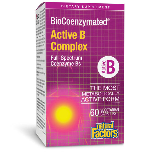 Natural Factors BioCoenzymated Active B Complex bottle label
