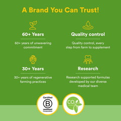 Natural Factors B-Corp carbon-neutral certification graphic