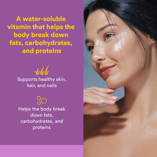 Label of Natural Factors Biotin 10000 mcg 60 count