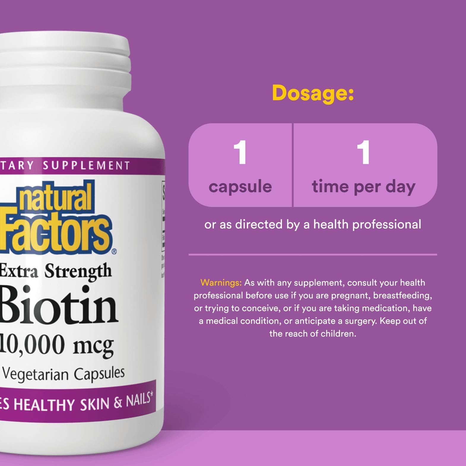Close-up of Biotin pills