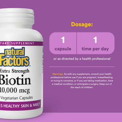 Close-up of Biotin pills