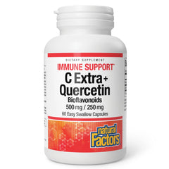Natural Factors C Extra + Quercetin bottle label