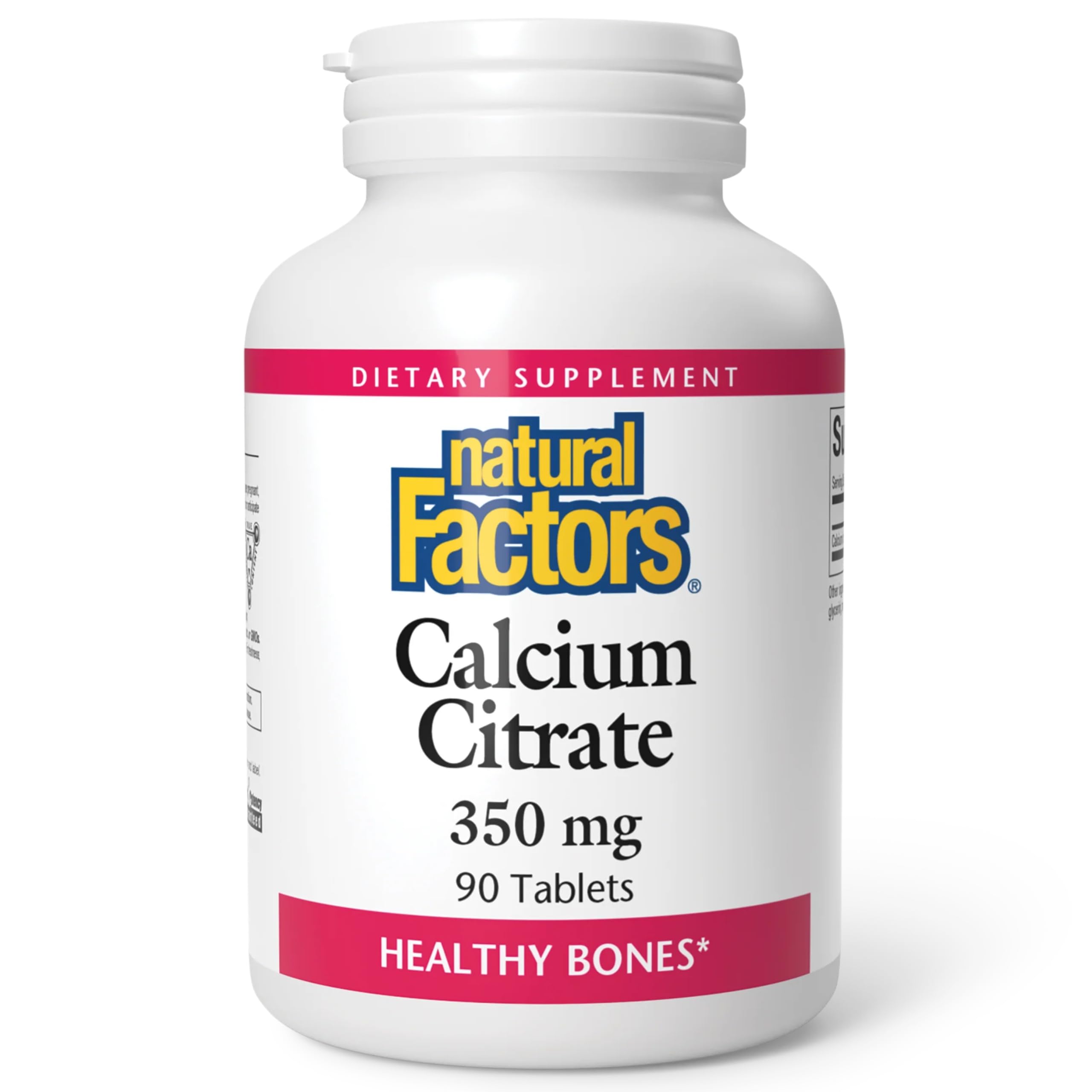 Natural Factors Calcium Citrate 90-tablet bottle front view