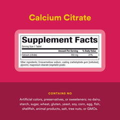 Natural Factors Calcium Citrate bottle on white background
