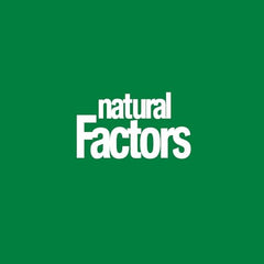 Natural Factors bottle with capsules spilled illustrates easy daily dose