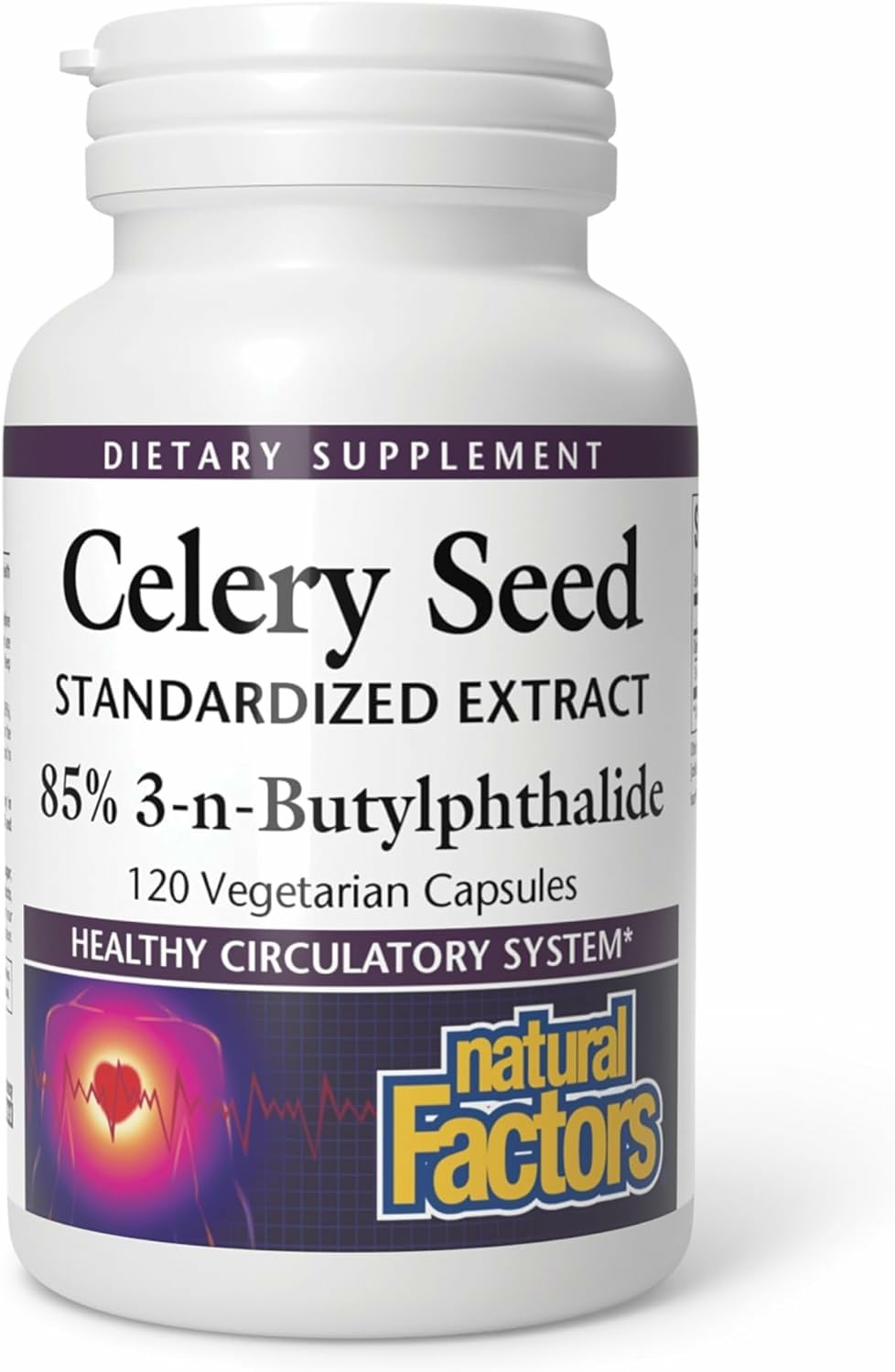 Bottle of Natural Factors Celery Seed Extract