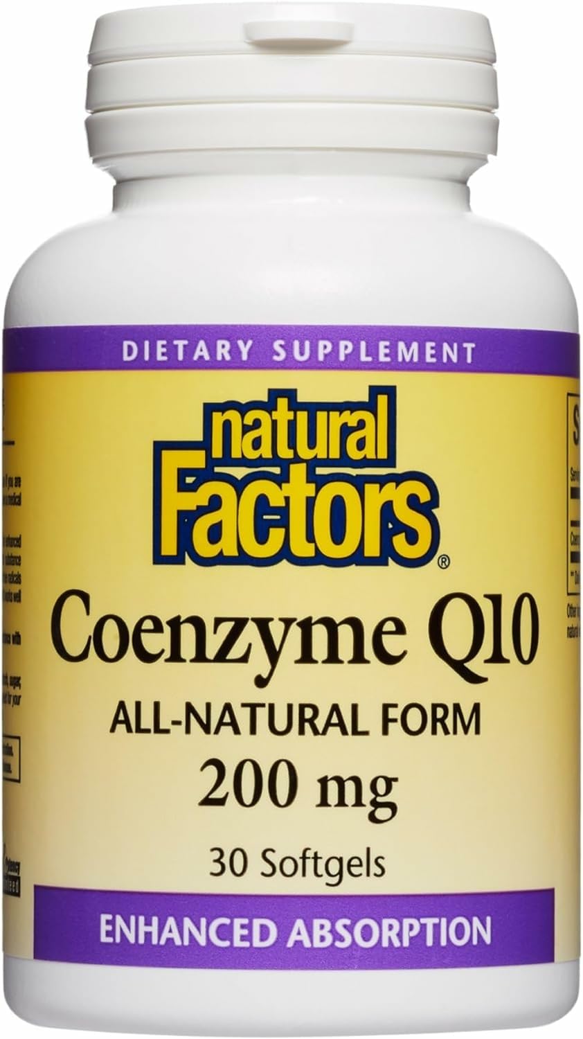 Natural Factors CoQ10 400 mg softgels front label