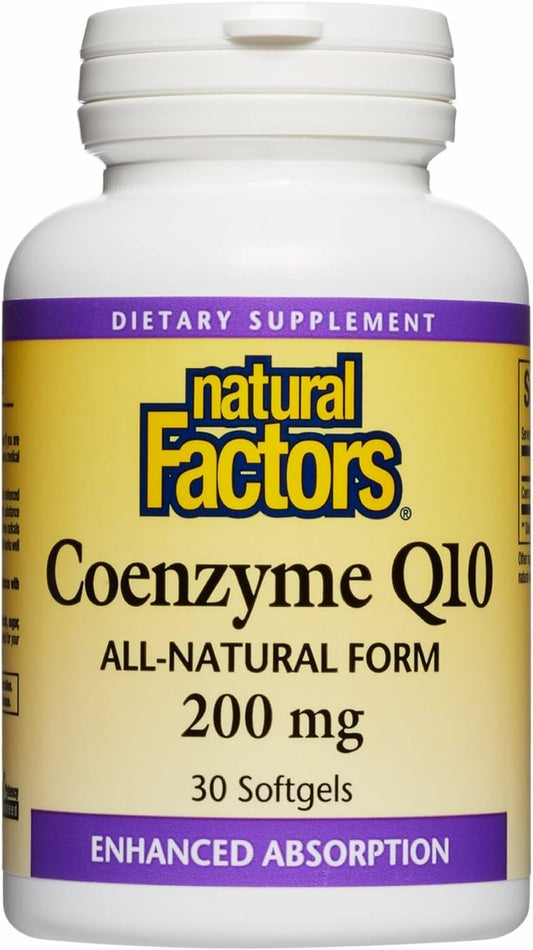 Natural Factors CoQ10 400 mg softgels front label