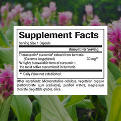 Close-up of Theracurmin double-strength capsules
