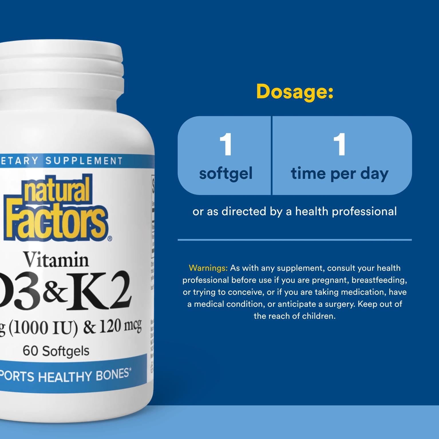 Supports bone health and strong teeth