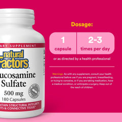 Close-up of glucosamine sulfate capsules