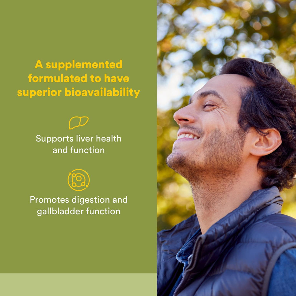 Milk thistle capsules close-up for liver health