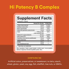 Capsules of Natural Factors Hi Potency B Complex