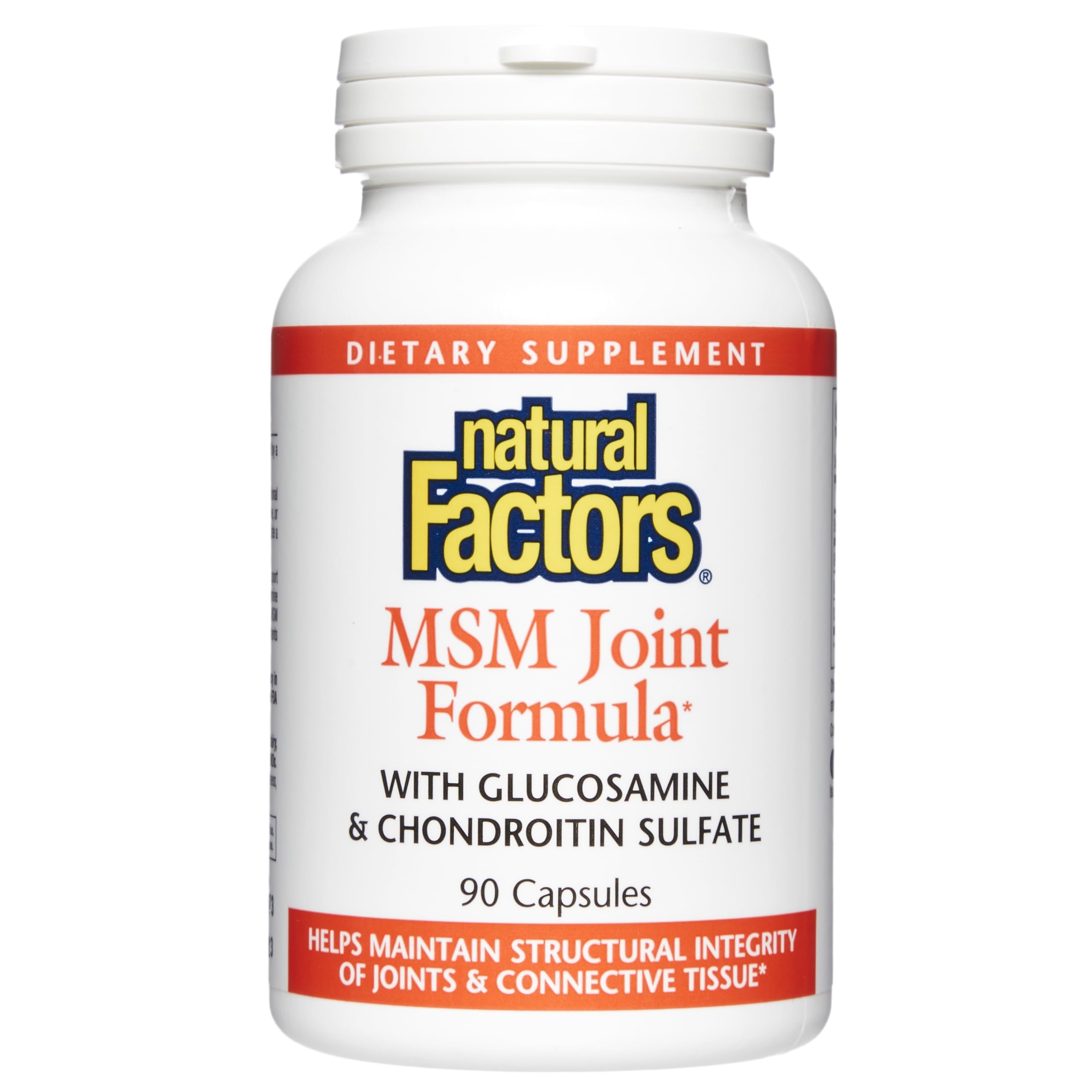 Natural Factors Joint MSM Formula bottle label