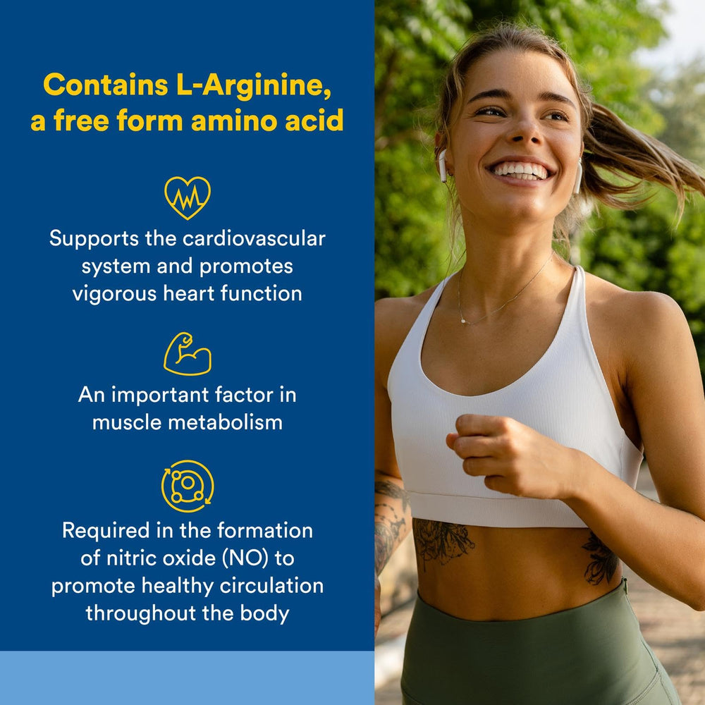 L-Arginine supplement ingredients label