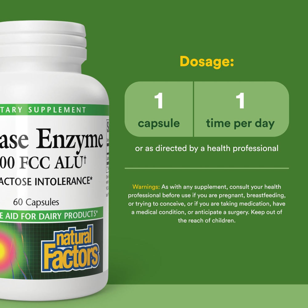 Packaging image of Natural Factors Lactase Enzyme