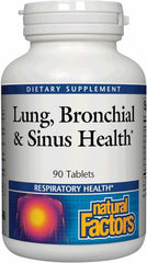 Natural Factors Lung, Bronchial & Sinus Health bottle for daily respiratory support