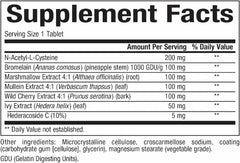 Natural Factors Lung, Bronchial & Sinus Health capsules close-up for easy dosing