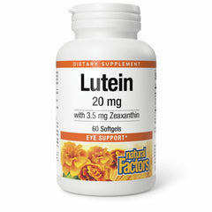 Product hero image: Natural Factors Lutein 20mg 60 soft gels