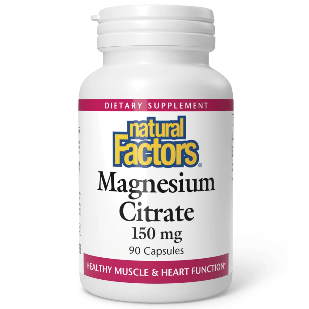 Natural Factors Magnesium Citrate 150 mg bottle front