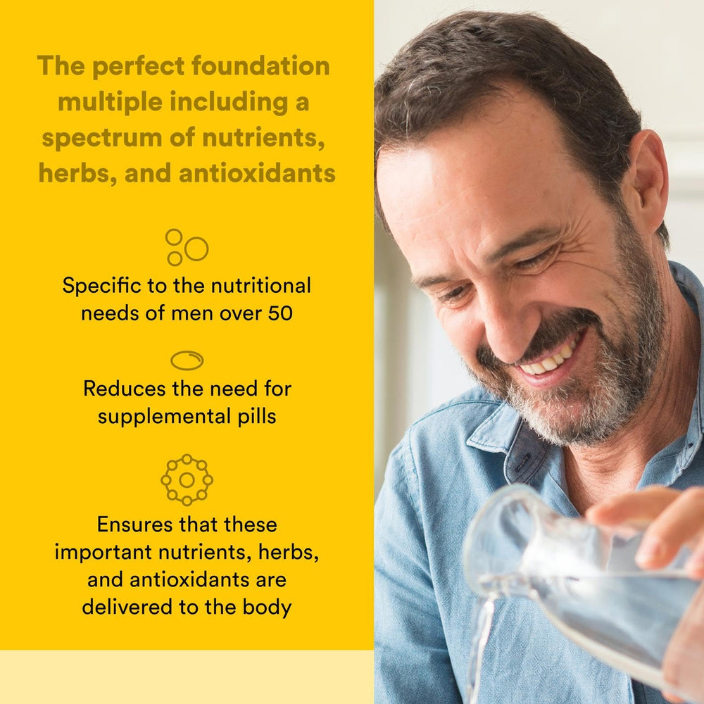 Back panel with supplement facts for Natural Factors MultiStart