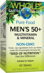 Label for Natural Factors Men's 50+ Multivitamin 60-count