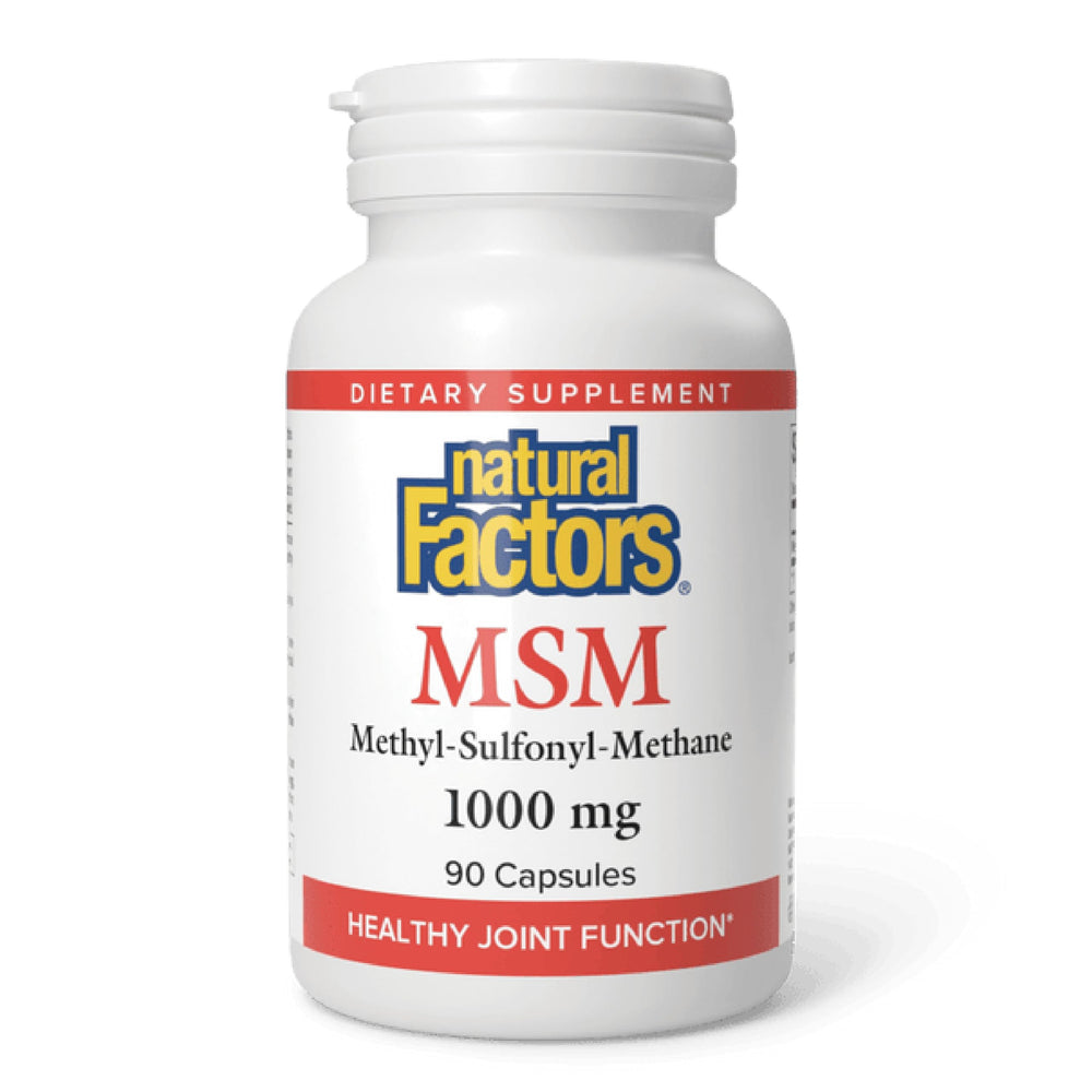 Natural Factors MSM 90 capsules packaging