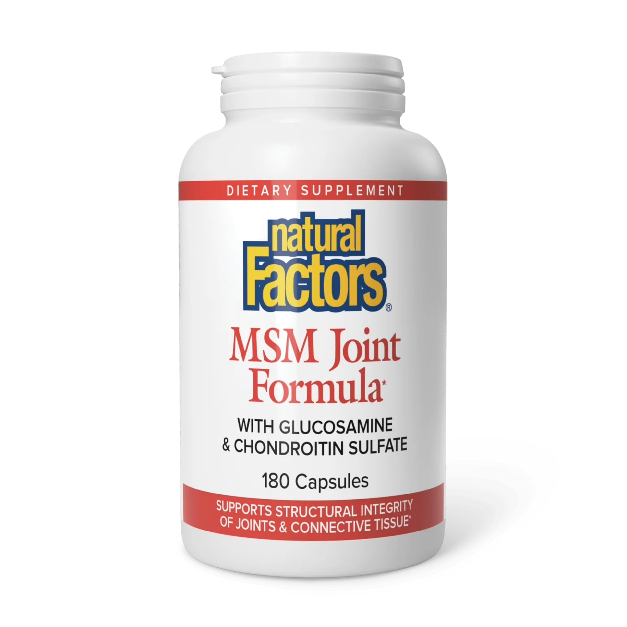 Natural Factors MSM Joint Formula bottle with label