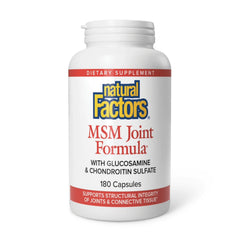 Natural Factors MSM Joint Formula bottle with label