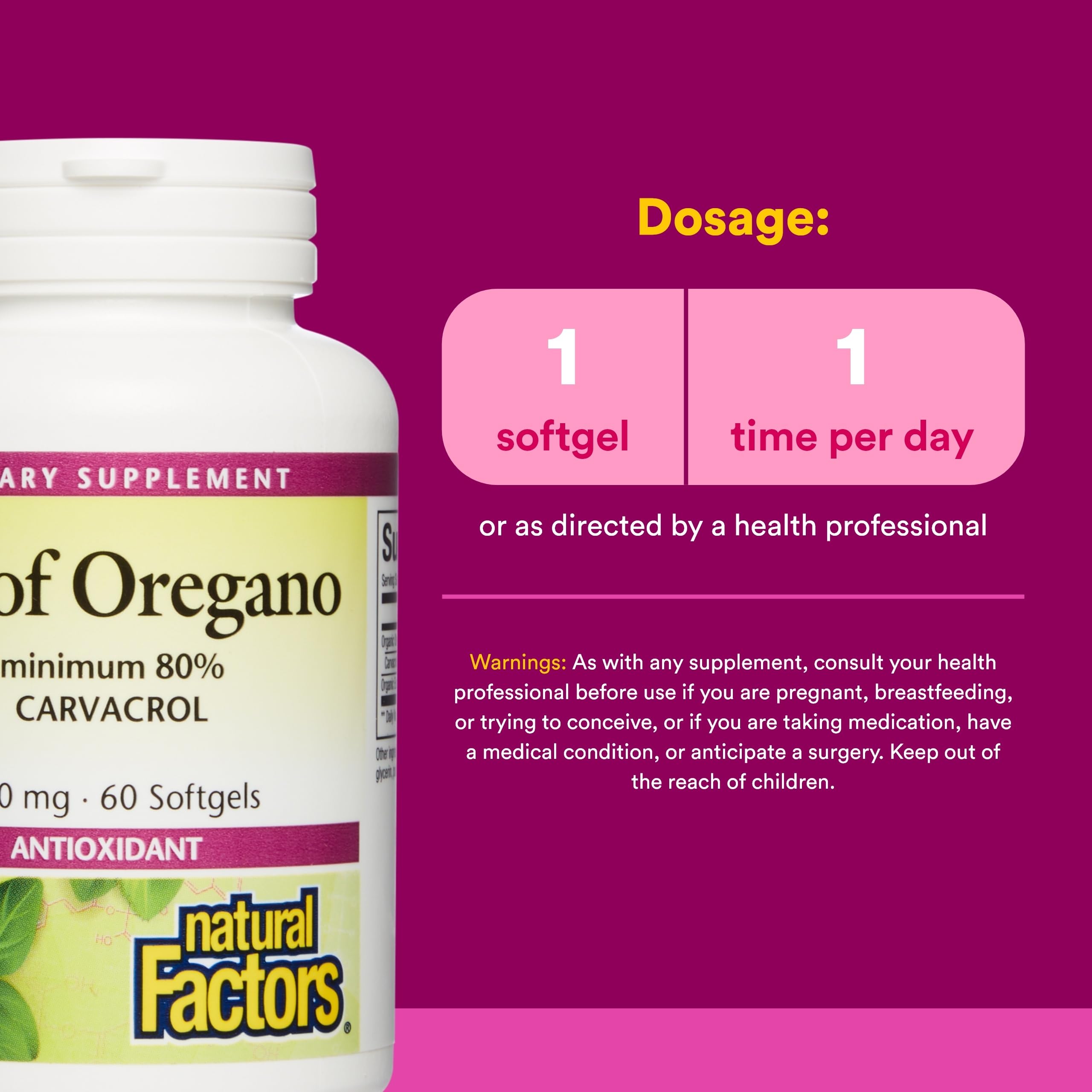 Oil of Oregano with olive oil and vitamin E