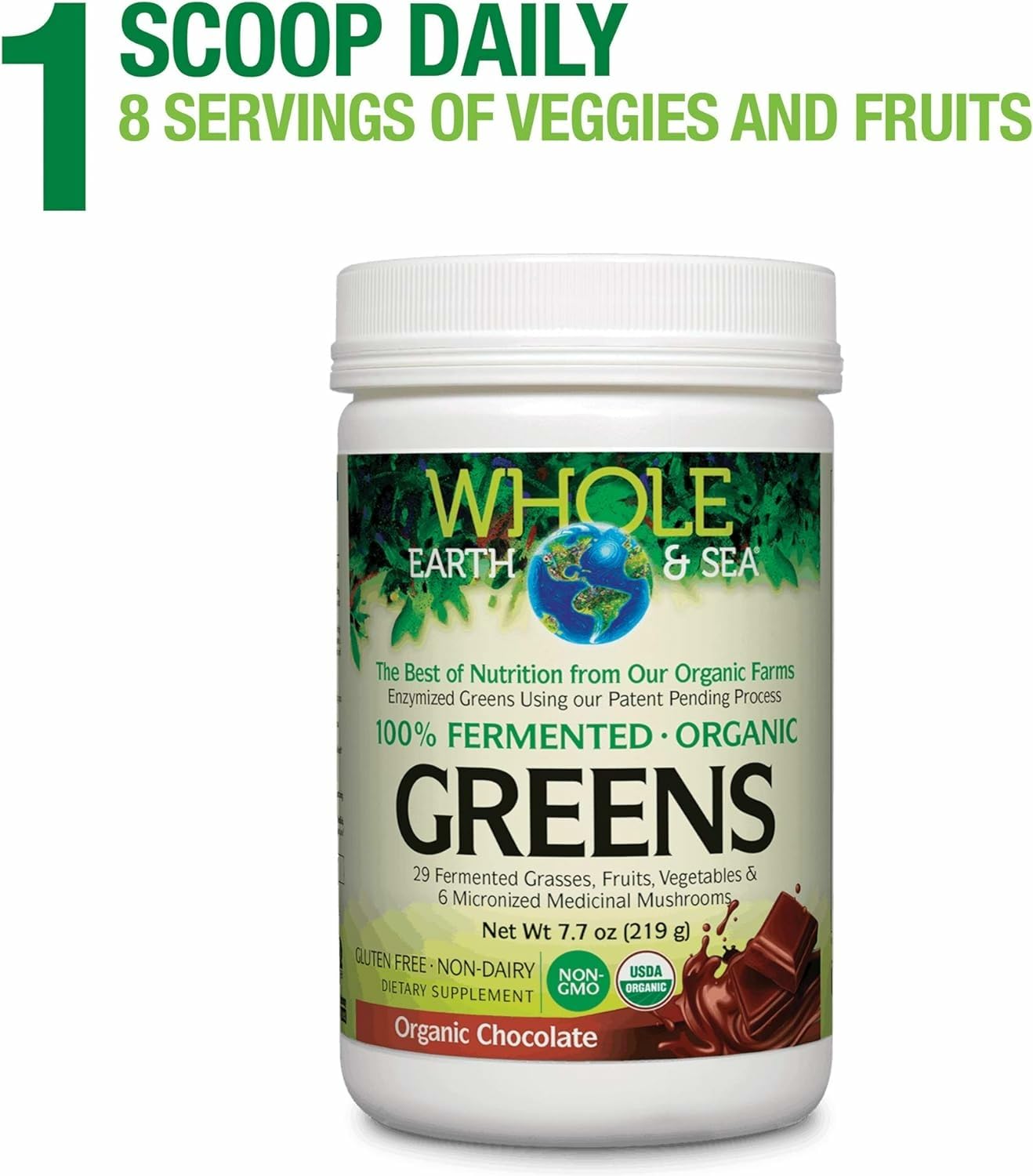 Natural Factors organic farms ingredients label closeup highlights farm-sourced greens.