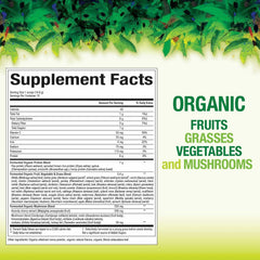 Natural Factors Organic Greens 7.7 oz unflavored packaging