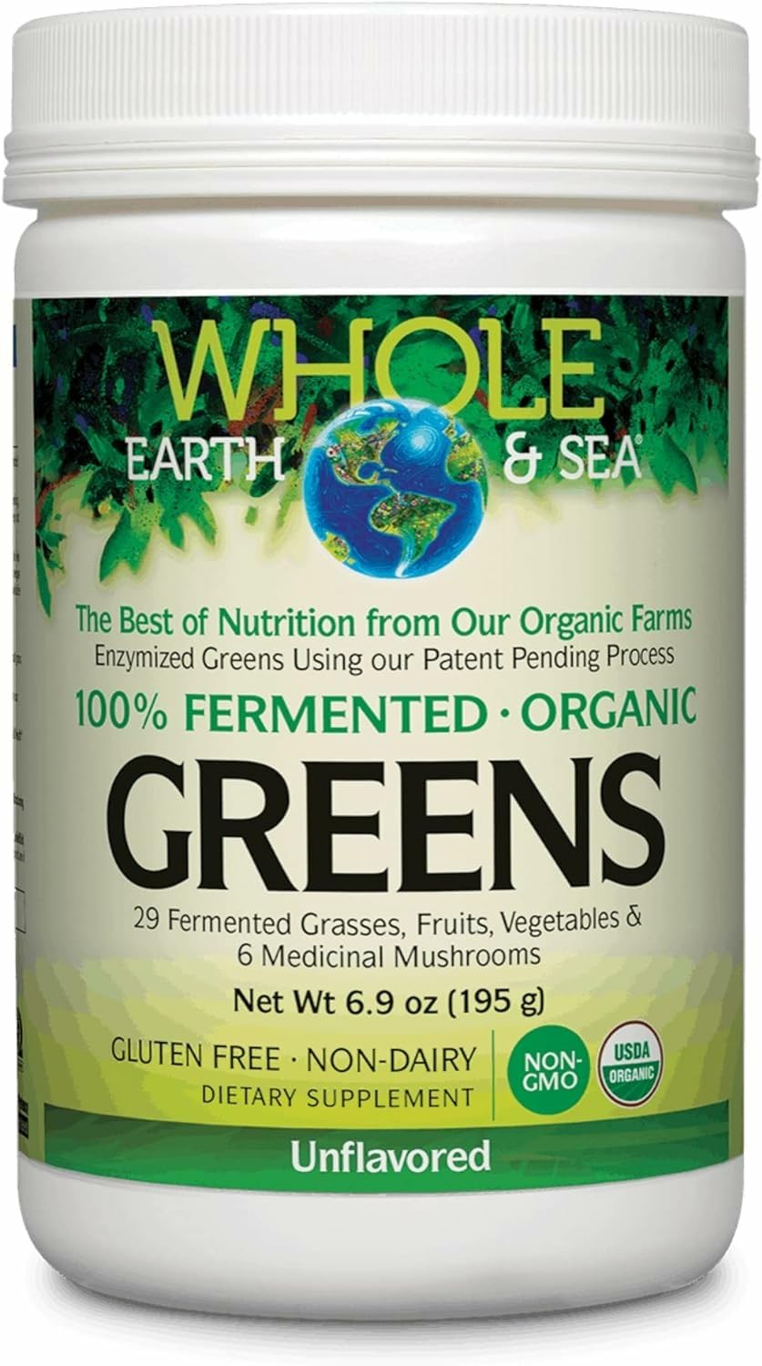 Natural Factors Organic Greens packaging