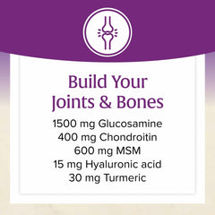 Supplement facts panel on OsteoMove Joint Care