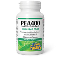 Close-up of a single PEA400 capsule