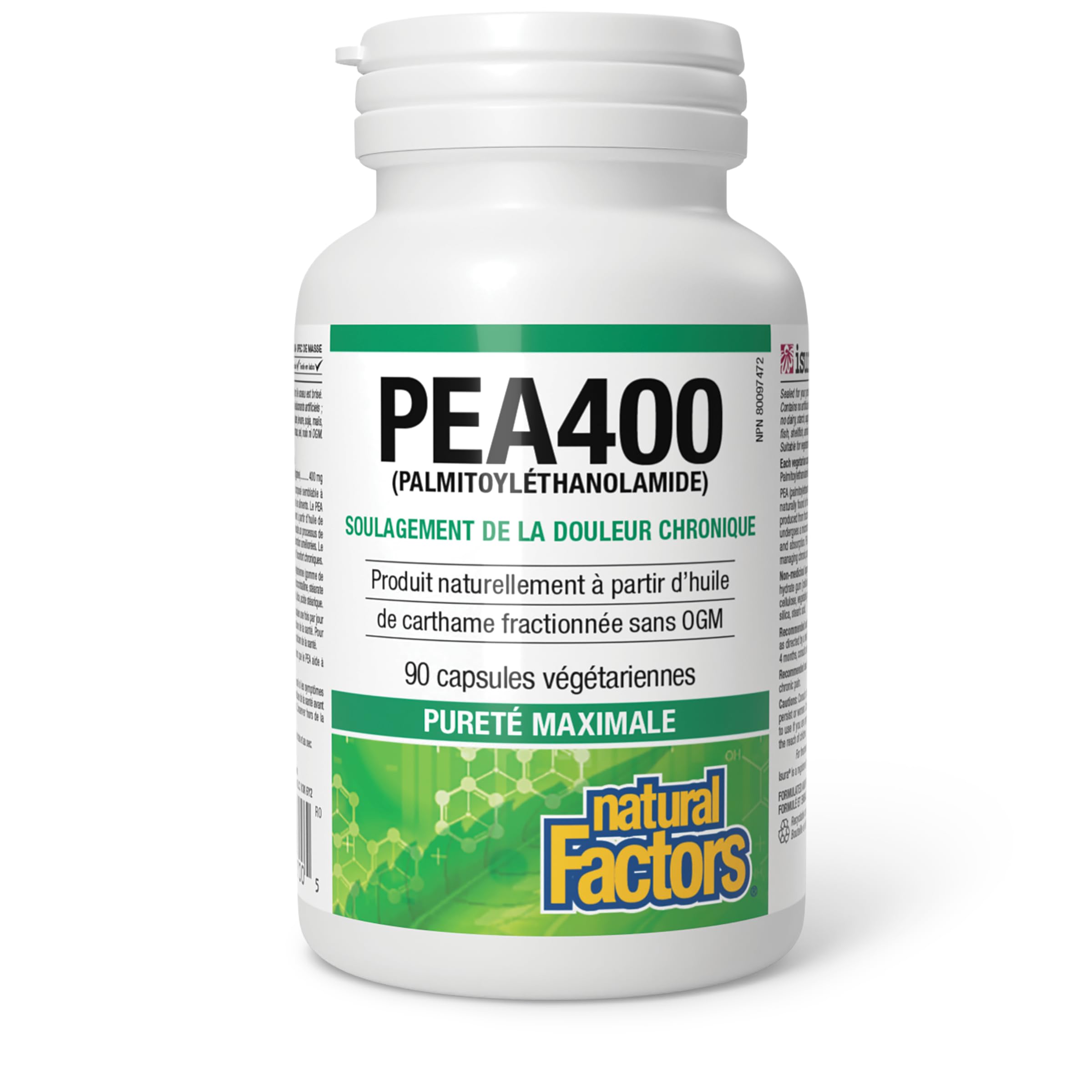 Vegan and non-GMO icons for PEA400