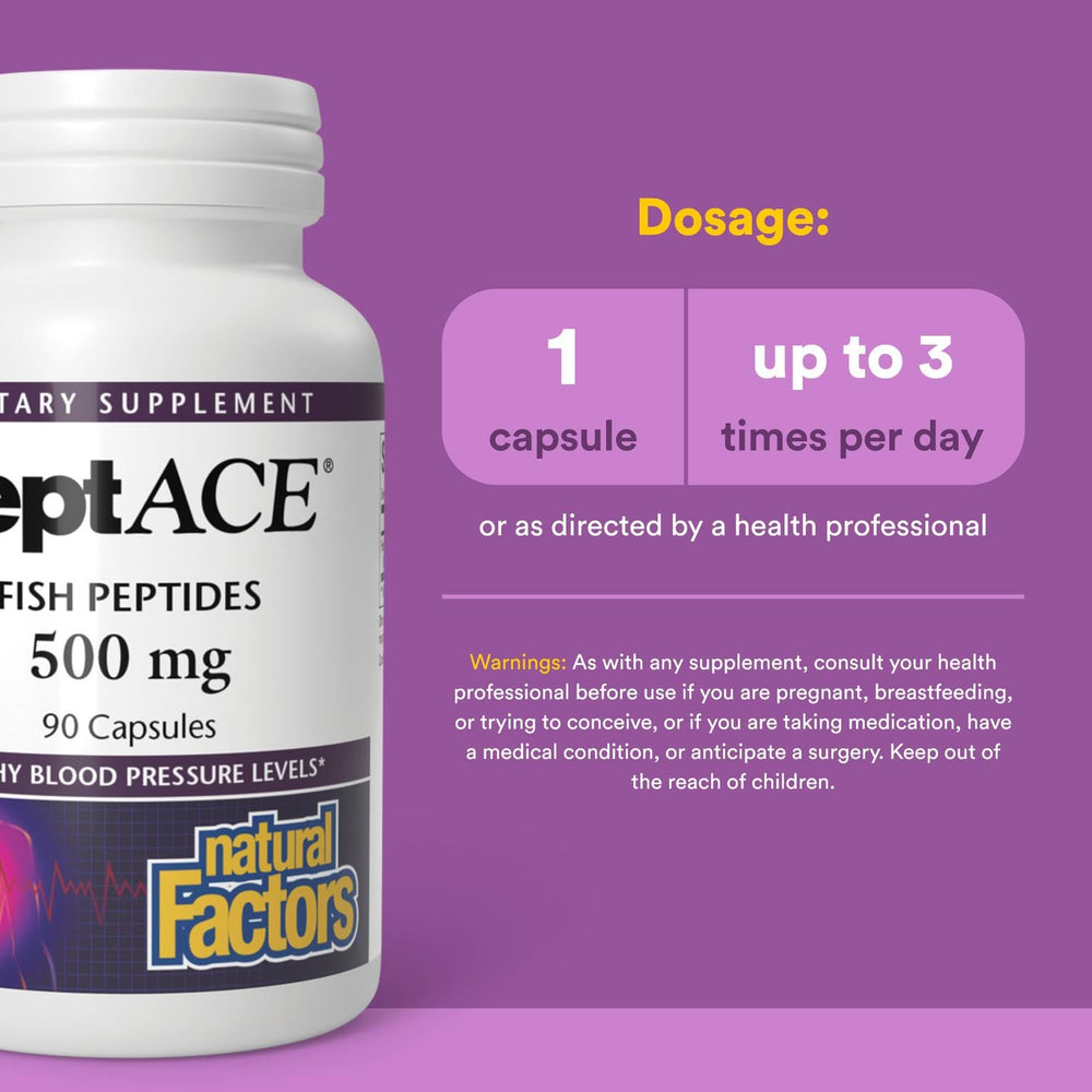 PEPTACE Fish Peptides 500 mg capsules displayed