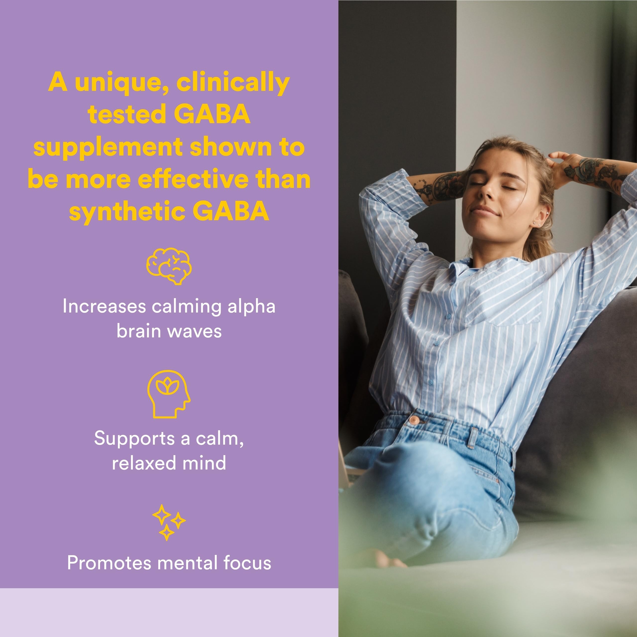 Pharma GABA chewable tablets arranged on a surface