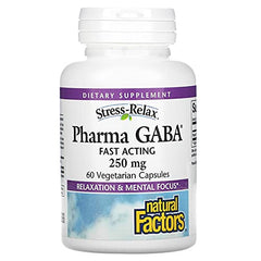 Natural Factors Pharma GABA chewable tablets – 60 servings for calm, sleep, focus, and brain health