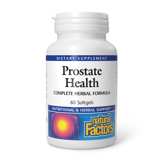 Natural Factors Prostate Health Formula bottle containing 60 softgels