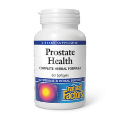 Natural Factors Prostate Health Formula bottle containing 60 softgels