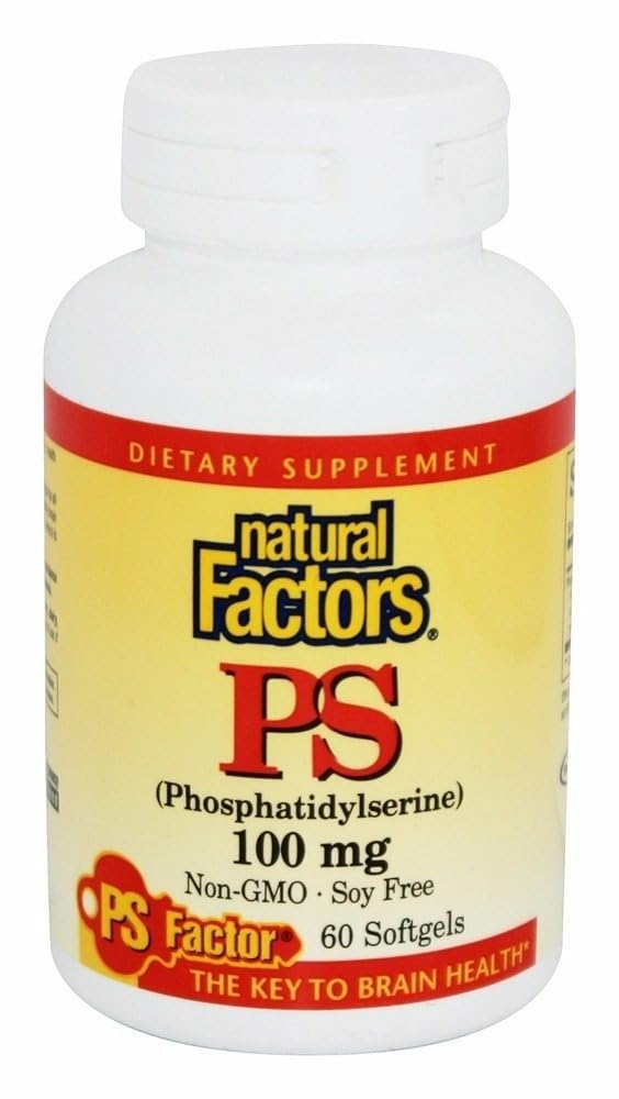 Natural Factors Phosphatidylserine memory and brain support softgel bottle
