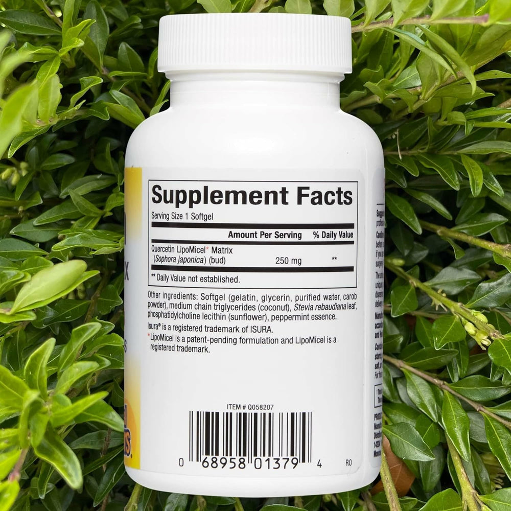 Quercetin LipoMicel Matrix softgels close-up