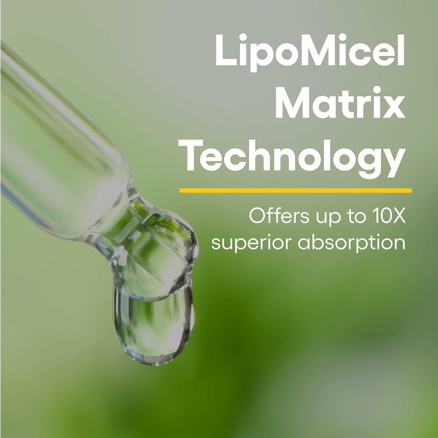 Label detail showing lipomicel matrix and ingredients