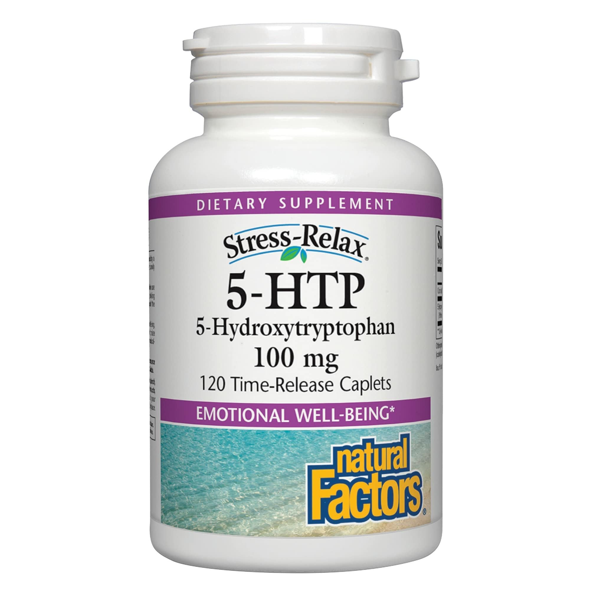 Natural Factors Stress-Relax 5-HTP bottle packaging