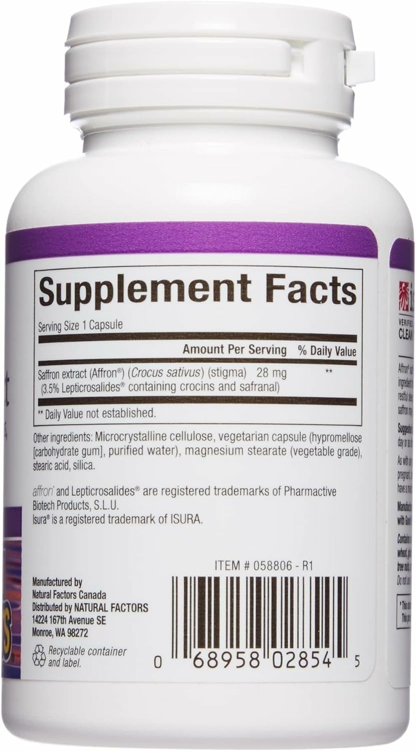Close-up of saffron extract capsules