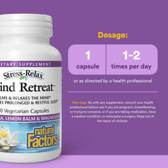 Close-up of Mind Retreat capsules